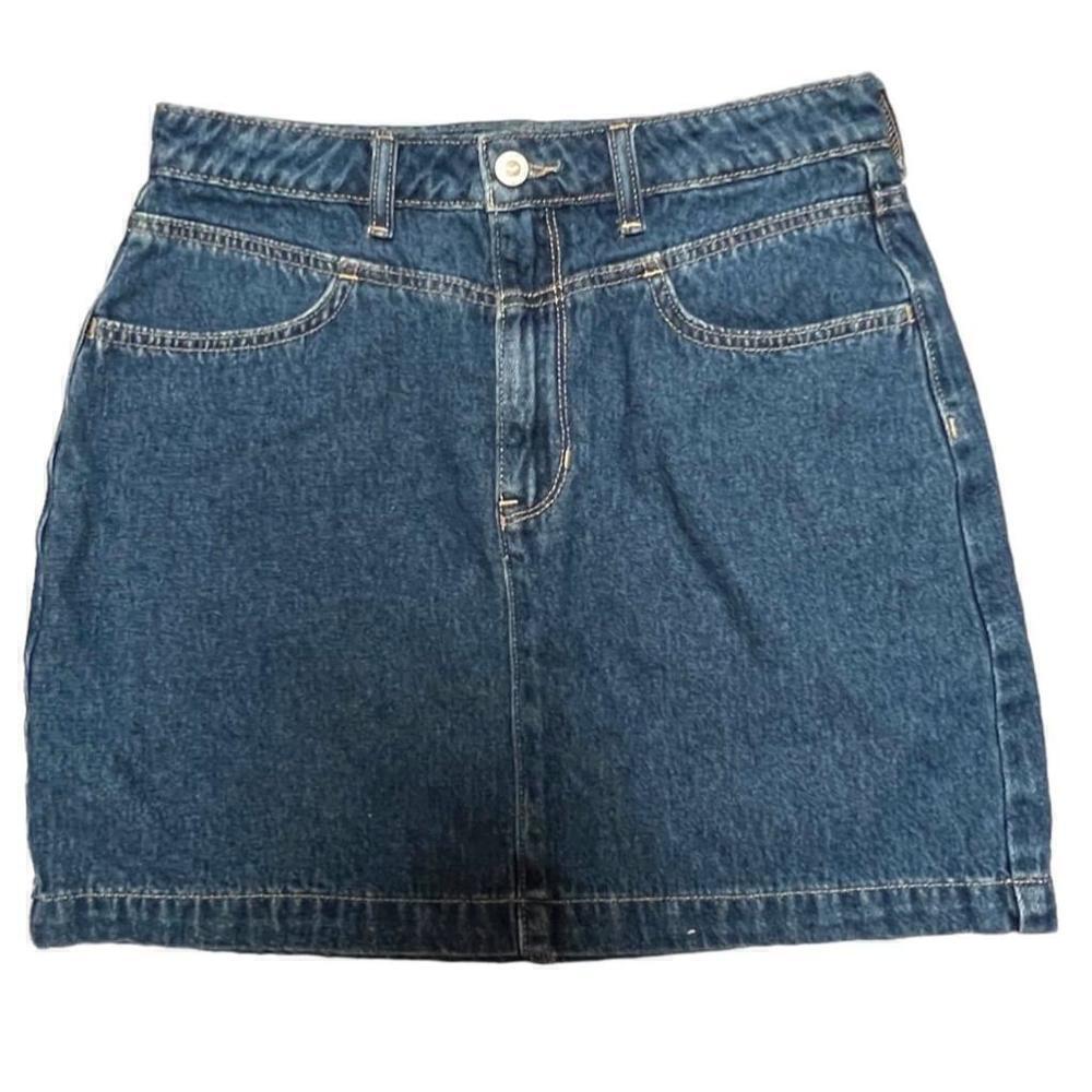 Hollister Denim Ultra High Rise Mini Skirt Size 7 - Picture 7 of 8